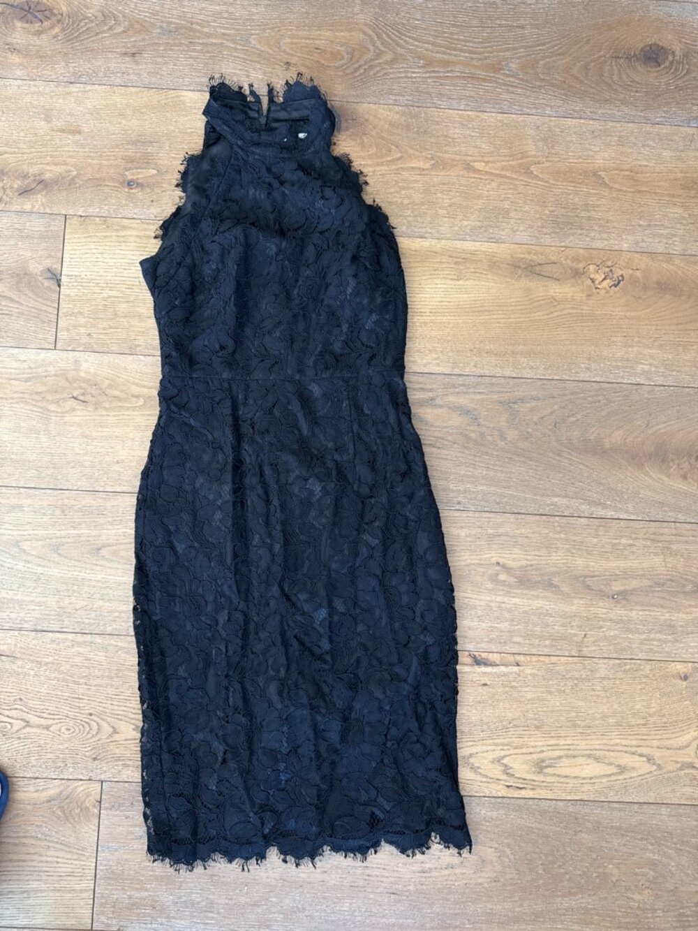 Eliza J Black Lace Dress Sleeveless Floral Size 2